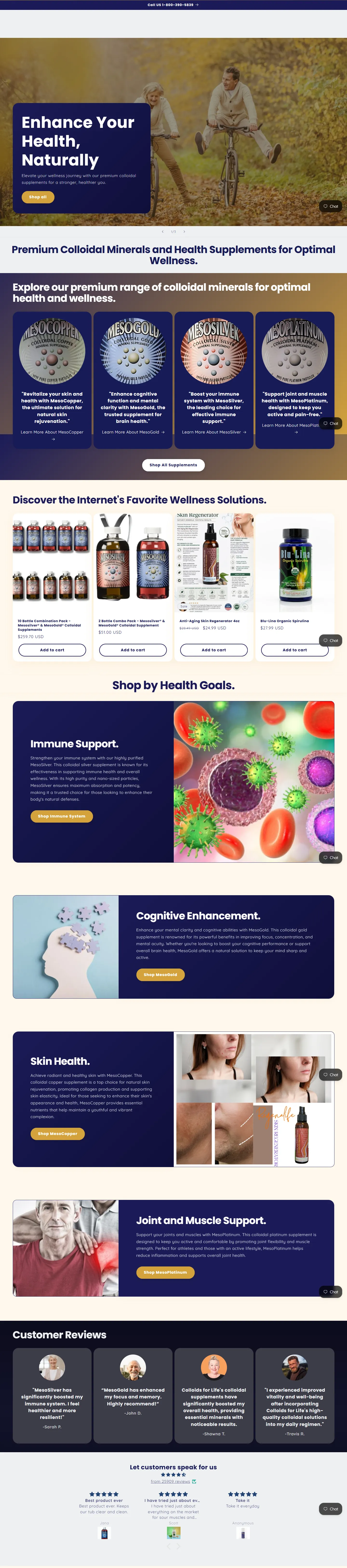 Colloids for Life current storefront