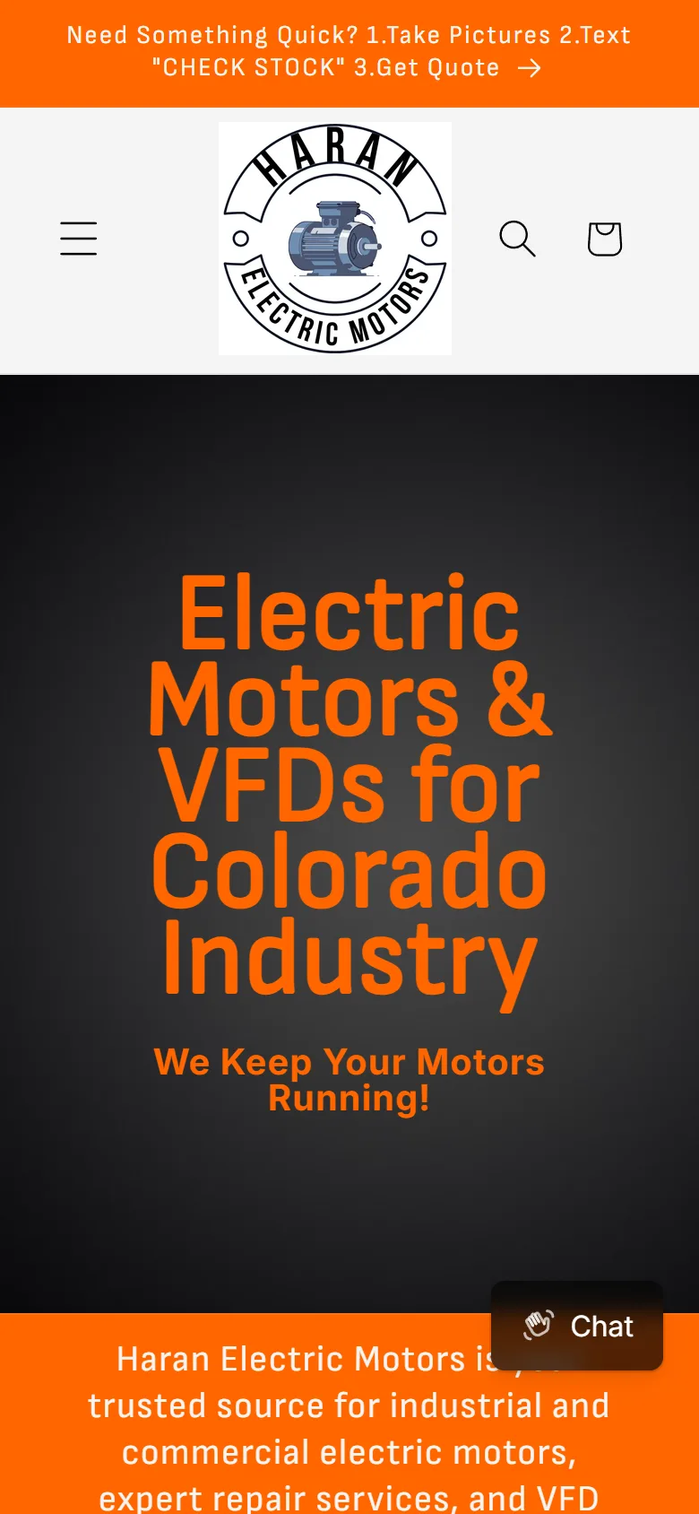 Haran Electric Motors on mobile