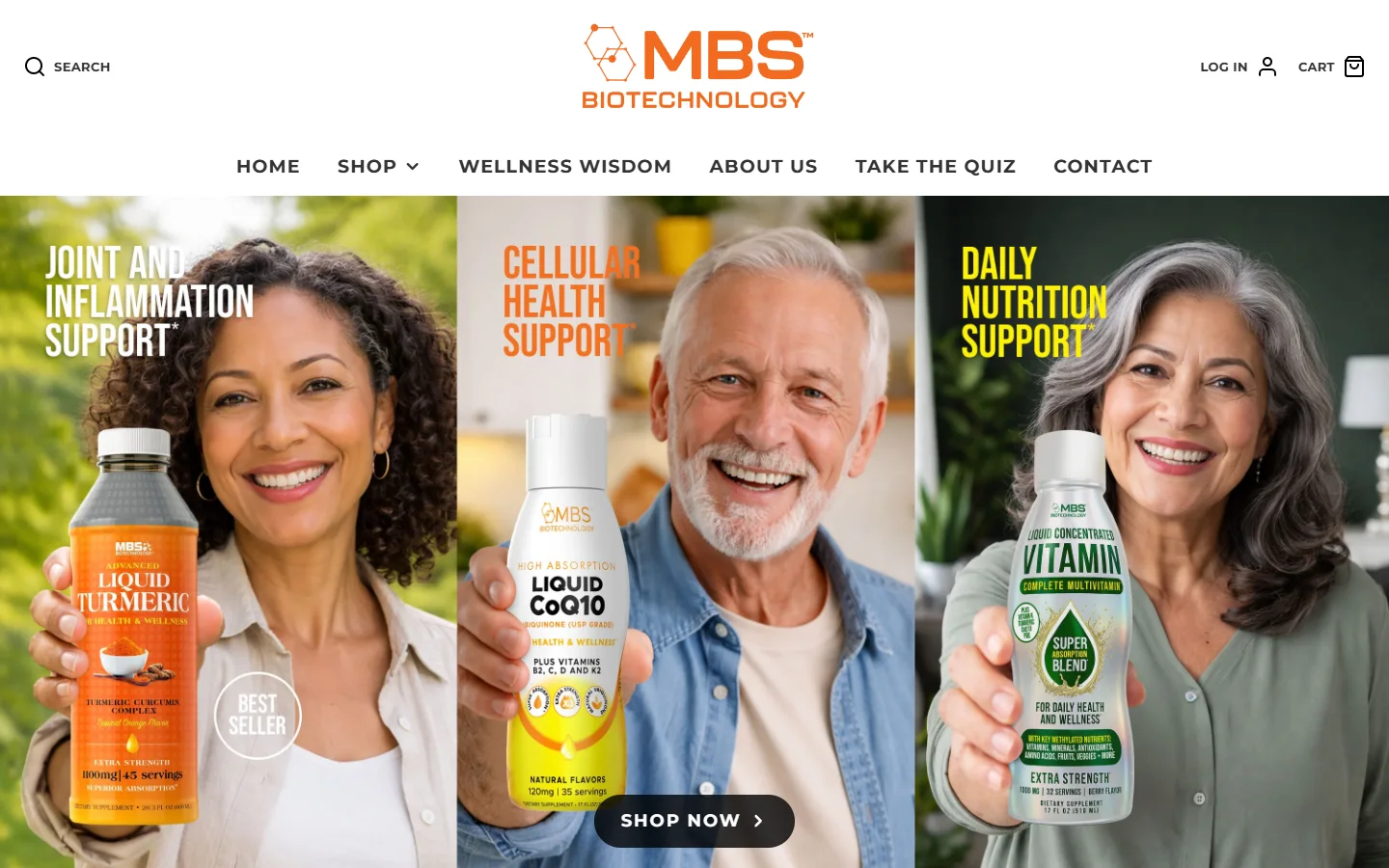 MBS Biotechnology website homepage