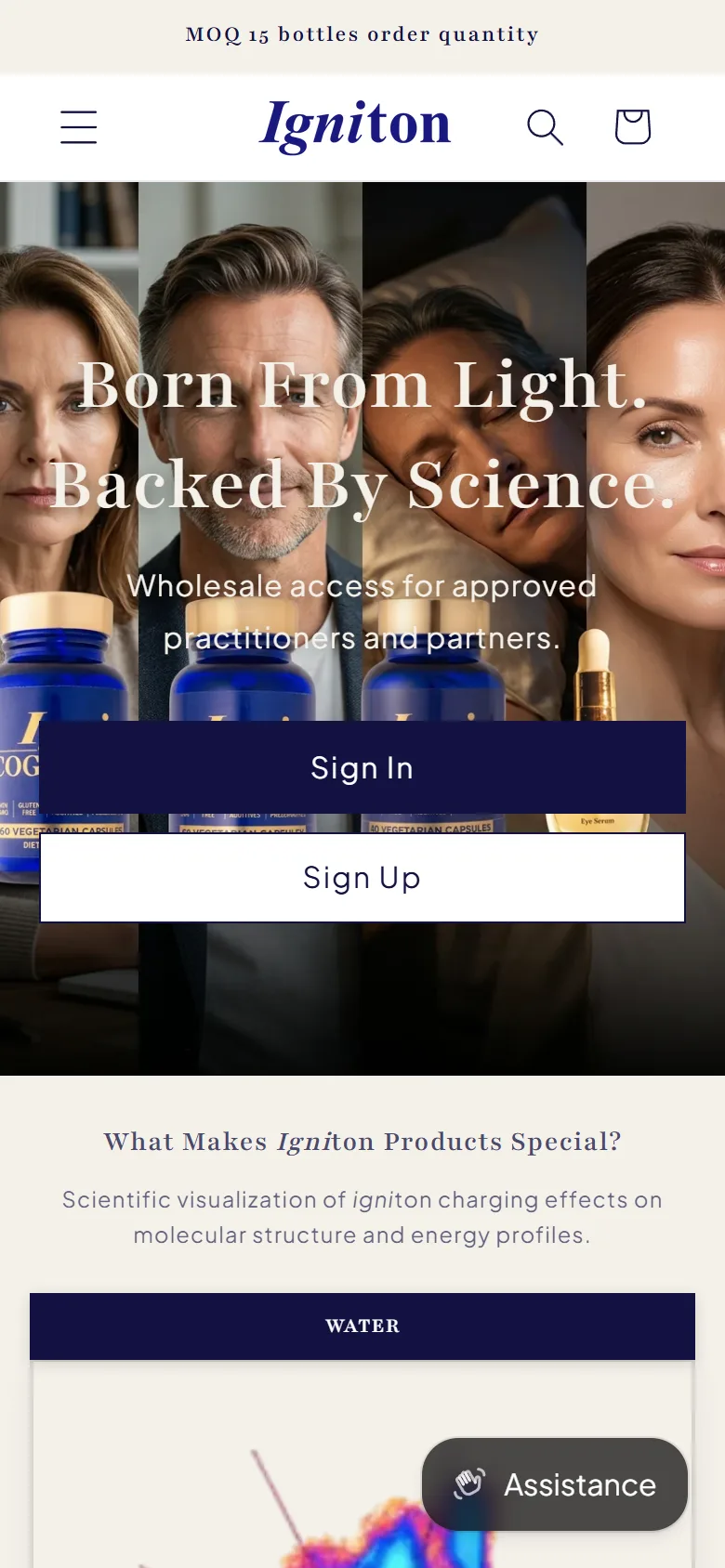 Igniton Wholesale on mobile